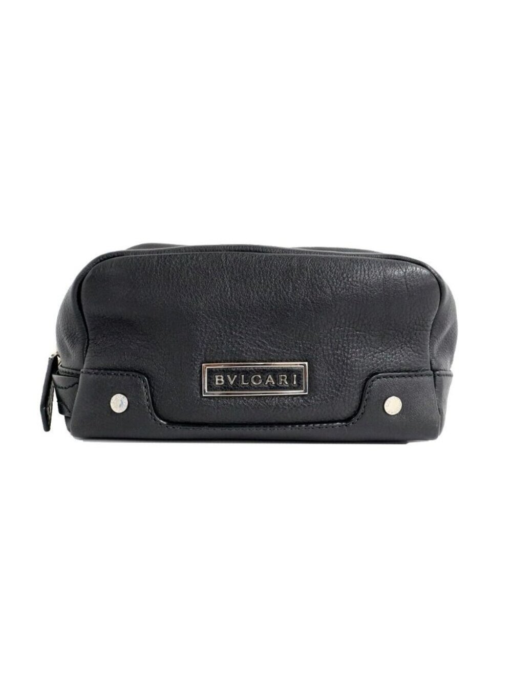 Bvlgari Urban Line Travel Pouch Leather Black Second